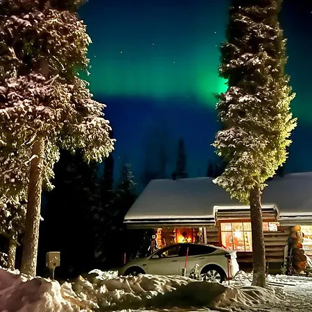 شقة Jylhaekelo - A Cozy Loghouse In The Heart Of Lapland *